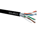 Instalační kabel Solarix CAT6A STP PE F<sub>ca</sub> 500m/cívka SXKD-6A-STP-PE - Solarix - Kabely drát