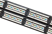 Produkt 19" patch panel Solarix 48 x RJ45 CAT5E UTP 150 MHz černý 2U SX48-5E-UTP-BK - Solarix - Patch panely