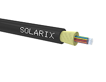 DROP1000 kabel Solarix 24vl 9/125 3.9mm LSOH E<sub>ca</sub> černý 1000m SXKO-DROP-24-OS-LSOH - Solarix - Kabel optický
