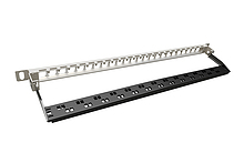 Produkt 19" modulární neosazený high-density patch panel Solarix 24 portů 0,5U SX24HDM-0-STP-SL-UNI - Solarix - Patch panely